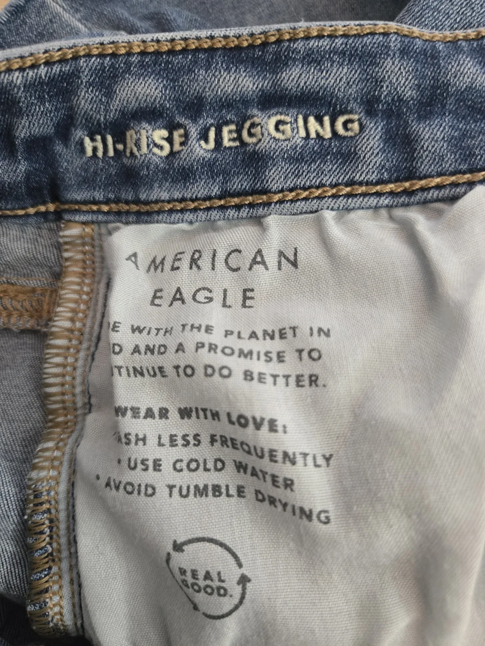 American Eagle Outfitters Light Blue Denim Frayed Hem Women's Shorts